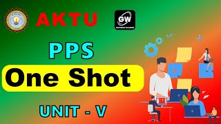 ONE SHOT I UNIT5 I PPS I by Pragya Rajvanshi Maam I GATEWAY CLASSES I AKTU [upl. by Michella]