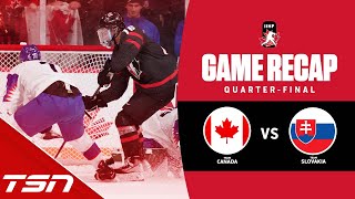 Canada vs Slovakia  2023 World Juniors Highlights [upl. by Enej]