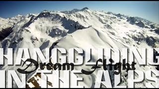 EPIC HANGGLIDING FLIGHT over the alps covered with snow [upl. by Nike244]