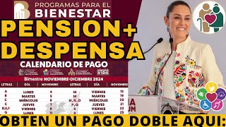 🚨PENSION  DESPENSA AUMENTAN APOYOS CLAUDIA DARA AGUINALDO 40 DIAS PENSION IMSS ISSSTE➕WALMART [upl. by Tereb]