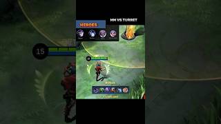 MM VS TURRET HEHE  MLBB [upl. by Nuahsal]