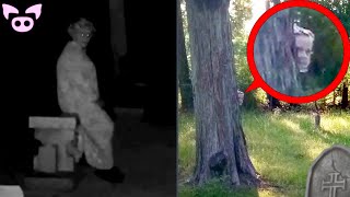 The Scariest Cemetery Sightings Ever Caught on Camera [upl. by Nivalc]