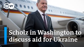 Germany’s Scholz in Washington for talks with US President Joe Biden  DW News [upl. by Sada]