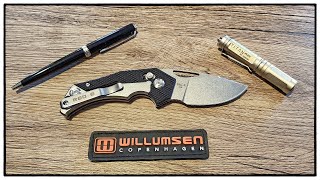 Willumsen Copenhagen  RED E Stone Black D2 Werkzeug EDC Gear Tool [upl. by Eelra697]