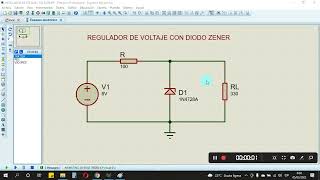 REGULADOR DE VOLTAJE CON DIODO ZENER  EXPLICACION EN PROTEUS Y EN FISCO [upl. by Nagey106]