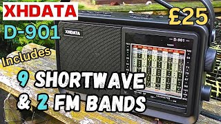 XHDATA D901 BIG Shortwave Radio Full featured but just £25 [upl. by Idnat]