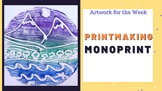 Monoprinting  Printmaking Art Activity [upl. by Kooima]