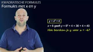 Kwadratische formules  Formules met x en y havovwo 1  WiskundeAcademie [upl. by Modesta]