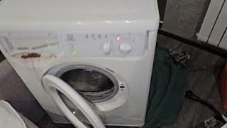 DESTRUCTION Indesit washer using a heavy motor [upl. by Atinahs837]