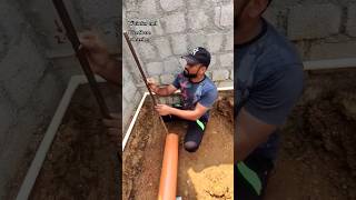 Pvcpipe line work 6 seweragequotplumbing ytshort yt subscribe sewerage yt video youtube [upl. by Saberhagen41]