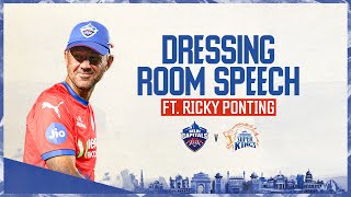 Dressing Room Speech ft Ricky Ponting  DC vs CSK  Delhi Capitals [upl. by Odnomar]