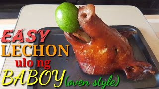 CRISPY PORK RECIPE  EASY Lechon Ulo ng Baboy sa Oven  Super Crispy Oven Roasted Pigs Head 😍 [upl. by El]