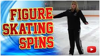 Ice Skating  How to do Basic Figure Skating Spins [upl. by Ado]