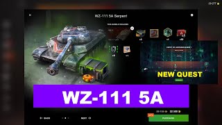 WZ111 5A review  Earning free Gold and passing New Event and Quest  Live Stream WoT Blitz [upl. by Niels]