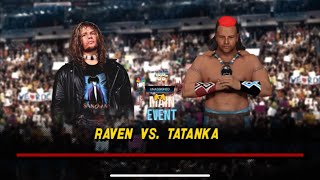 Raven Vs Tatanka Wwe 2k23 [upl. by Ytsirk372]