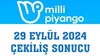 Milli Piyango Çekiliş Sonuçları 29 Eylül 2024 [upl. by Dabney]