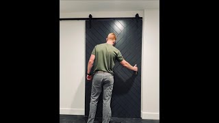 DIY Modern Sliding Barn Door [upl. by Allerus]