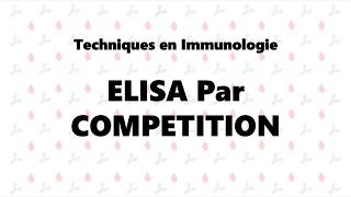 4 Techniques en Immunologie  ELISA par compétition Cas des antigènes [upl. by Ramilahs]