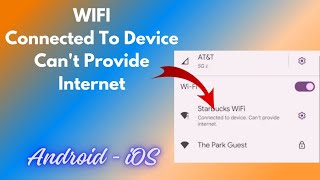 Fixed✅ Connected To Device Cant Provide Internet WIFI Problem Android  iPhone 2024 [upl. by Lleon]