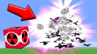 1 MEGA NUKE vs 100 ENDER DRAGONS  Minecraft [upl. by Zeiler]