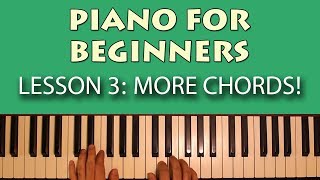 Piano Lessons for Beginners Part 3  More important chords you should know [upl. by Brelje]