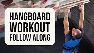 Hangboard 30min follow along workout intermediatebeginner [upl. by Suicul]