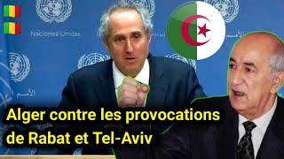 🇩🇿🇲🇱 Tensions entre Alger et Bamako  L’ONU prône l’apaisement [upl. by Jamnes51]