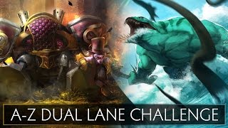 Dota 2 AZ Dual Lane Challenge  Tidehunter and Timbersaw [upl. by Wattenberg]