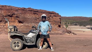 Quad Bike Riding Through KALBARRI Bushlands [upl. by Airretnahs]