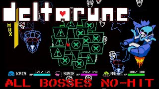 DELTARUNE Chapter 2  All Bosses NoHit [upl. by Anirahtak]