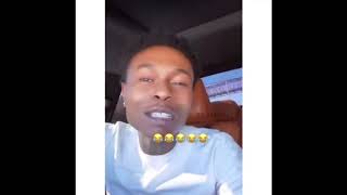 NBA Big B Diss King Von IG Live  NERD FOOTAGE [upl. by Nalani116]