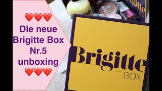 DIE neue Brigitte Box September 2018 Nr 5 unboxing mega tolle Produkte [upl. by Etteve781]