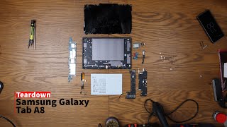 Samsung Galaxy Tab A8 SMX205 Teardown  Detailed Disassembly Guide [upl. by Kramlich]