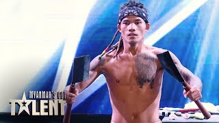 Tout Tout Kyaw Auditions  Myanmars Got Talent 2019 [upl. by Calendra]