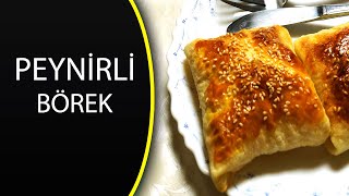 PEYNİRLİ BÖREK  Hazır yufkadan fırında peynirli börek tarifi [upl. by Ralli]