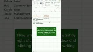 Enable Checkbox In Excel  youtubeshorts shorts excelformula exceltips exceltricks [upl. by Ripley852]