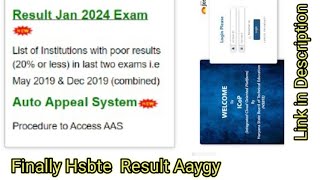 Hsbte Result is Declared january 2024 l aicte haryanapolytechnic hsbte polytechnic [upl. by Fidole]