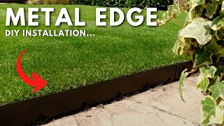 DIY Metal Lawn Edging Installation  CORE EDGE [upl. by Dinesh]