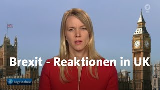 Reaktionen auf Brexit in Großbritannien [upl. by Nnylassej339]