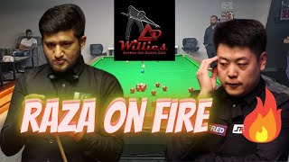 Mubashar Raza On Fire Against Liang Wenbo  Ad Willies Dubai [upl. by Elfont]