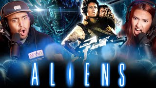 ALIENS 1986 MOVIE REACTION  THIS IS HOW YOU DO A SEQUEL  First Time Watching  Review [upl. by Wallinga]