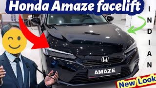 NEW HONDA AMAZE FACELIFT 2025 ❤️‍🔥 KNOW ABOUT INTERIOR EXTERIOR LAUNCH DATE PRICE CarShowCar [upl. by Ebehp552]