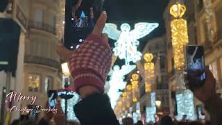 Alumbrado Navidad Málaga 2023 merrychristmas malaga cofradiasmlg cofradesmalagueños [upl. by Cherin]