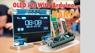 OLED I2C Display With Arduino Nano tutorial [upl. by Alda]