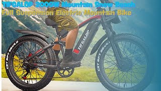 TIFGALOP 2000W Mountain Snow Beach Fat Tire Electric Bike  Max Speed 37MPH  100 Coupon [upl. by Yrehcaz]