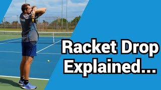 How to drop the racket correctly on the serve [upl. by Amend]