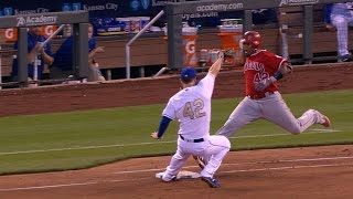 LAAKC Hosmer makes incredible pick at first base [upl. by Mirielle]