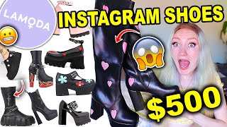 500 LAMODA SHOE HAUL AND TRY ON BLACK FRIDAY 2020  Are these Instagram Shoes Legit [upl. by Cirderf]