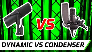 Dynamic vs Condenser Microphones  Whats the Difference [upl. by Annitsirhc451]