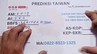 PREDIKSI TAIWAN MALAM INI 4 DESEMBER 2024  PREDIKSI TOGEL TAIWAN HARI INI  BOCORAN TAIWAN [upl. by Rodge133]